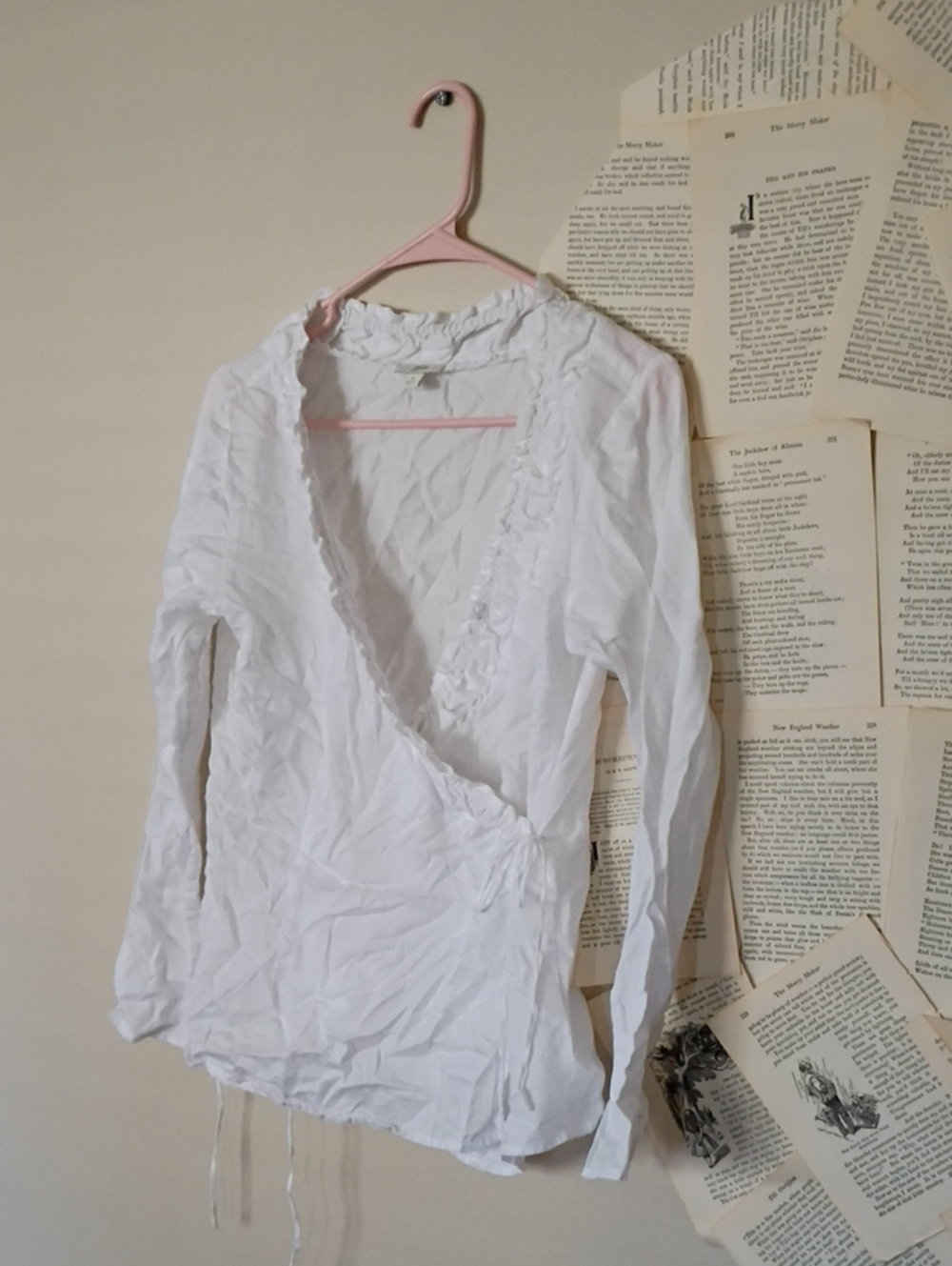 J.Jill True Wrap Blouse 100% Cotton